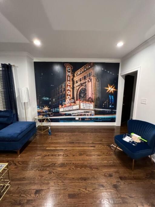 The Blue Golden Luxury Modern 3- Bedroom Apartment In Chicago Esterno foto
